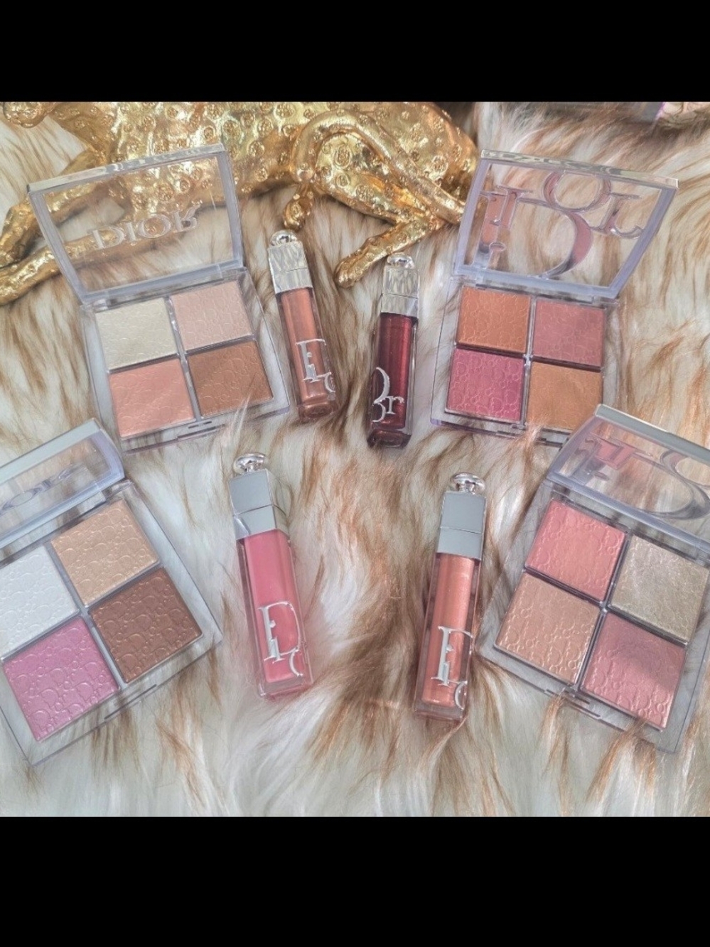 Dior Four set of Highlughters & lip glosses